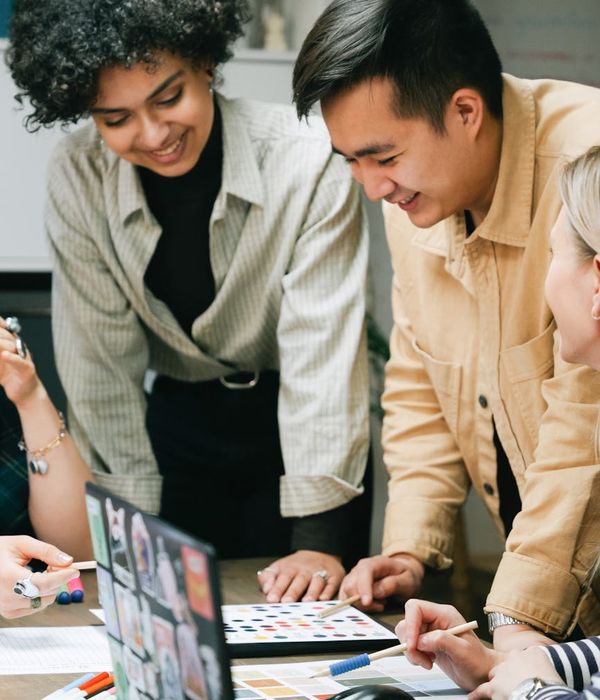 Collaborative business team working on export strategy