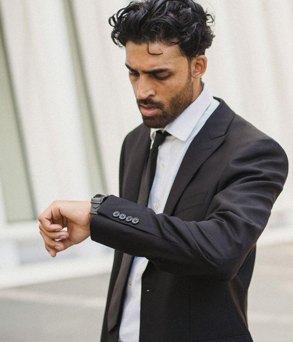 Confident male business professional in formal attire